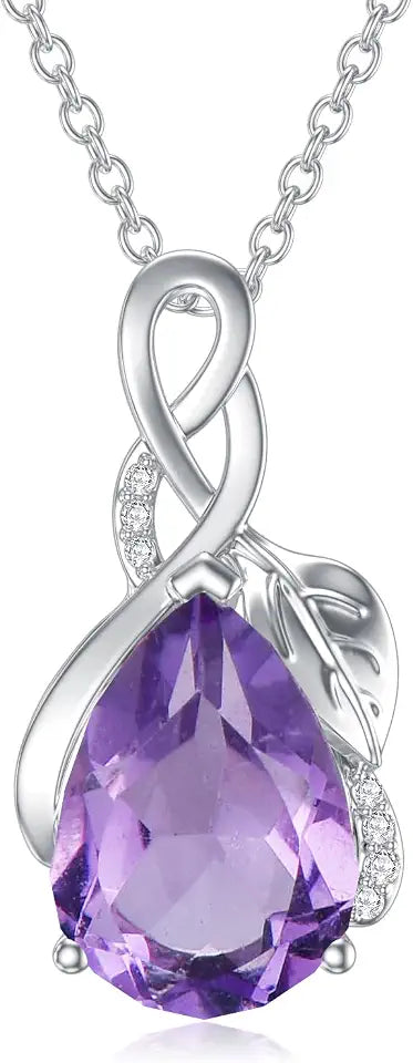 Sterling Silver Birthstone Necklace