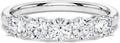 Round Moissanite Wedding Band