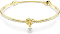 Gold-Tone Round Heart Bracelet