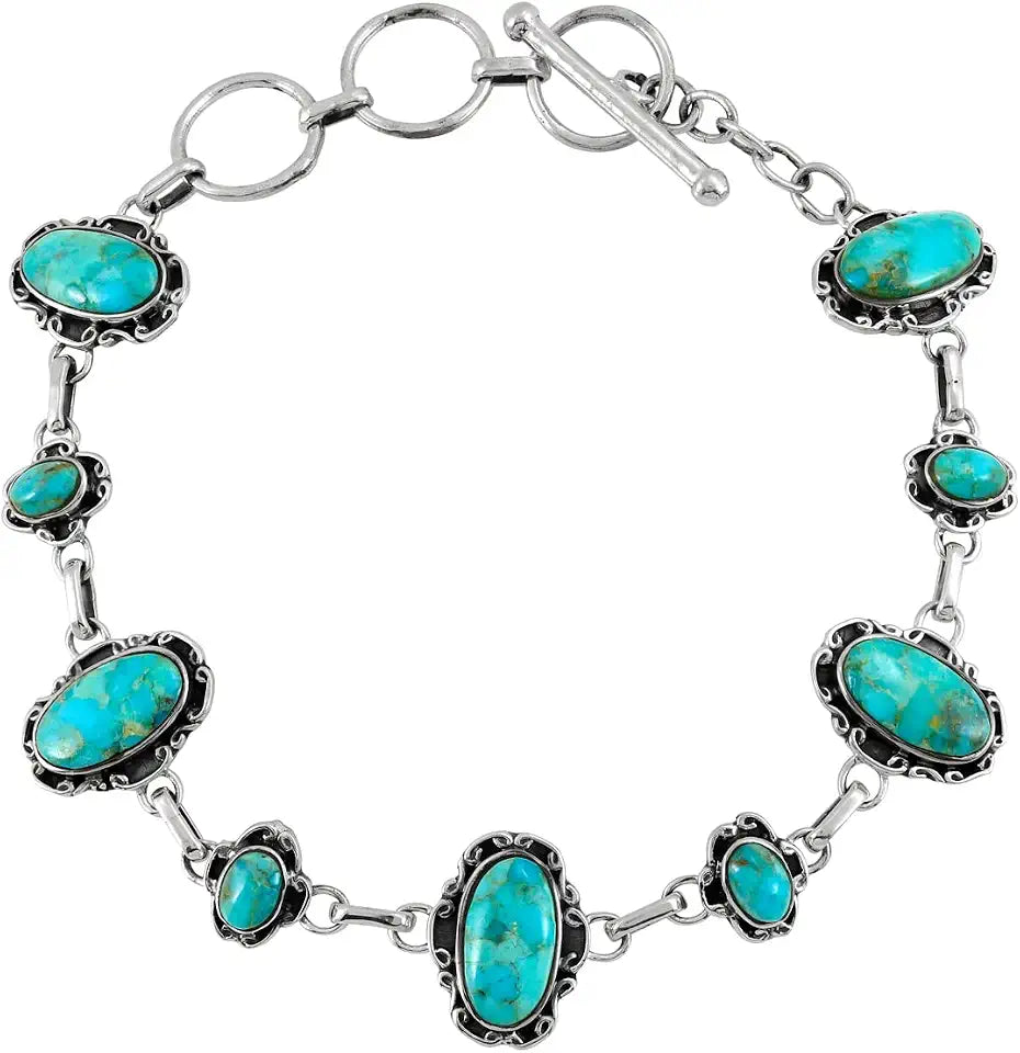 Sterling Silver Turquoise Bracelet