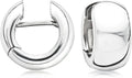 Sterling Silver Hoop Huggie Earrings