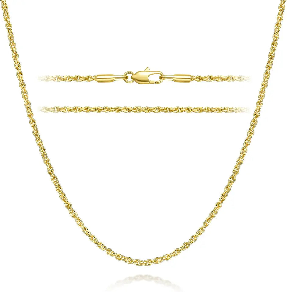 Gold-Tone Rope Necklace