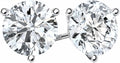 Gold-Tone Lab-Grown Diamond Stud Earrings