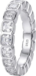 Sterling Silver Moissanite Ring