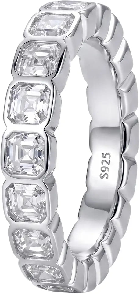 Sterling Silver Moissanite Ring