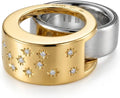 14K Gold-Plated Moissanite Ring