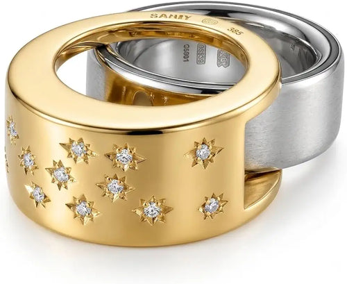 14K Gold-Plated Moissanite Ring