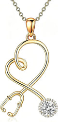 Gold-Tone Stethoscope Necklace