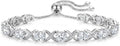 Moissanite Tennis Infinity Bracelet