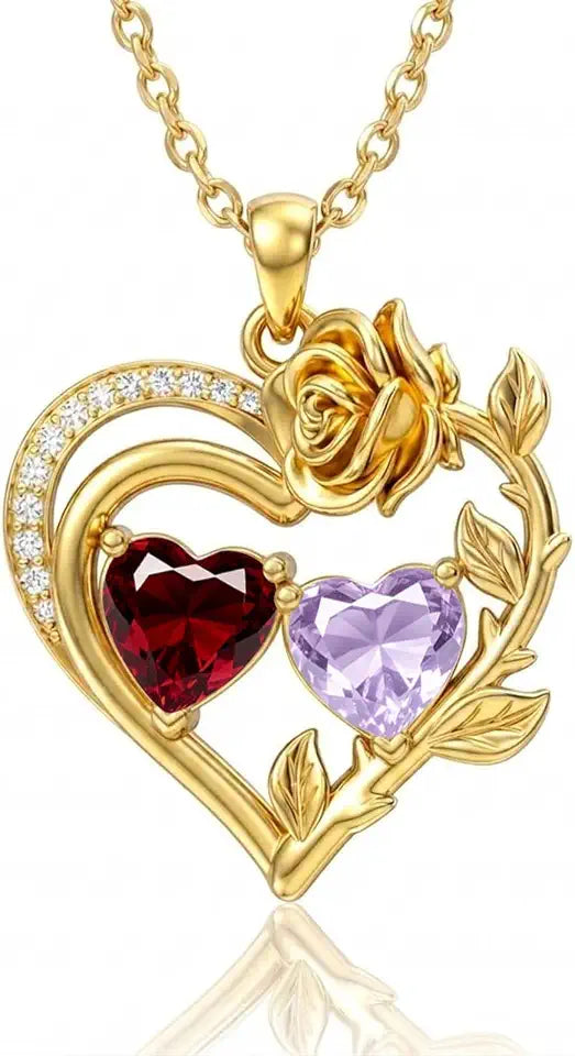 14K Gold-Plated Birthstone Necklace