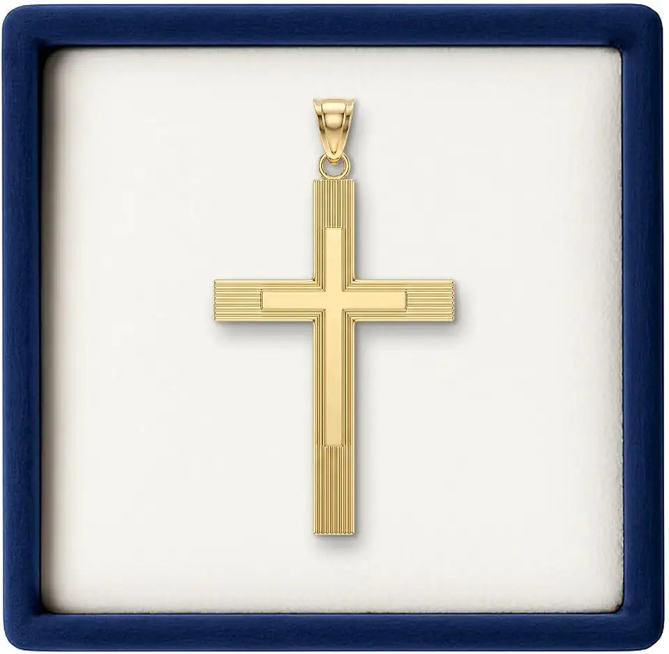 Gold-Tone Cross Necklace