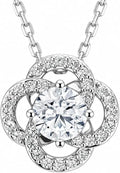Round Moissanite Necklace