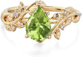 Gold-Tone Birthstone Engagement Ring