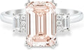 Gold-Tone Sterling Silver Birthstone Engagement Ring