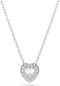 Rhodium-Plated Crystal Jewelry Piece