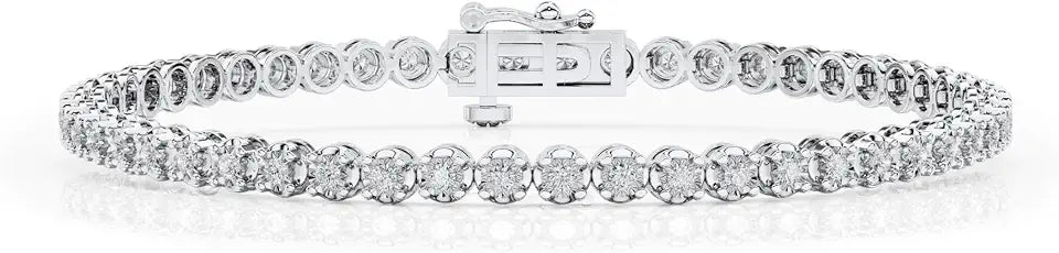 Lab-Grown Diamond Tennis Bracelet