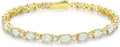 14K Gold-Plated Birthstone Tennis Bracelet