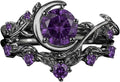 Sterling Silver Round Birthstone Jewelry Set