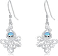 Sterling Silver Opal Drop Earrings