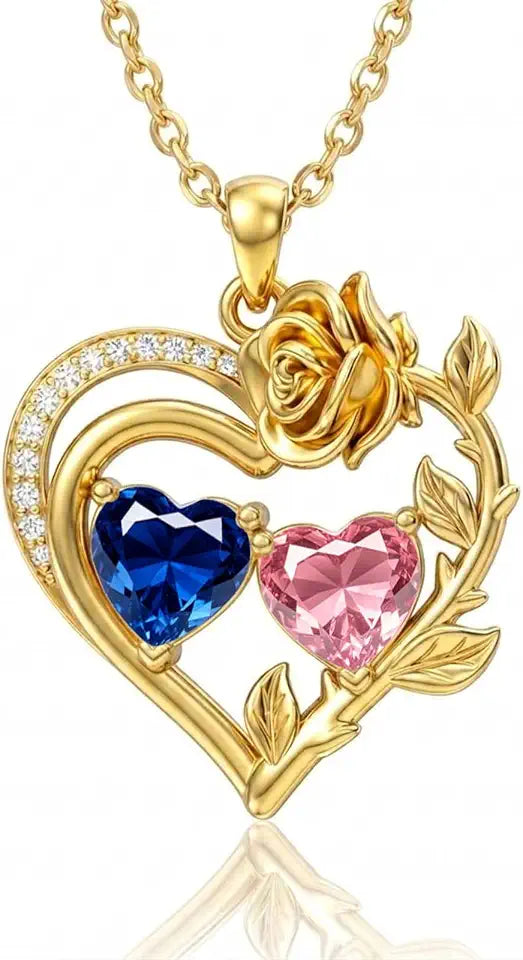 14K Gold-Plated Birthstone Necklace