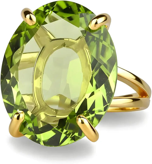 14K Gold-Filled Peridot Engagement Ring