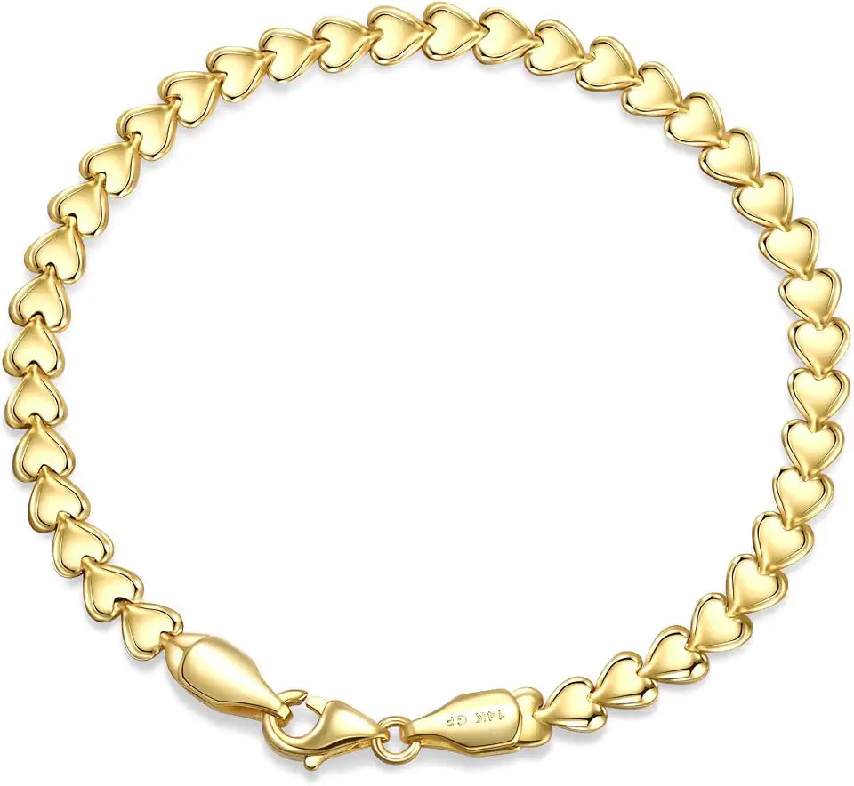 Heart Bracelet, 4.5mm