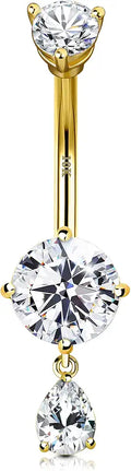 Gold-Tone Drop Body Jewelry