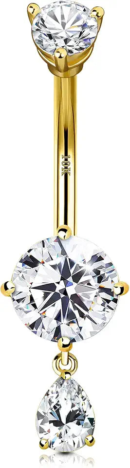 Gold-Tone Drop Body Jewelry