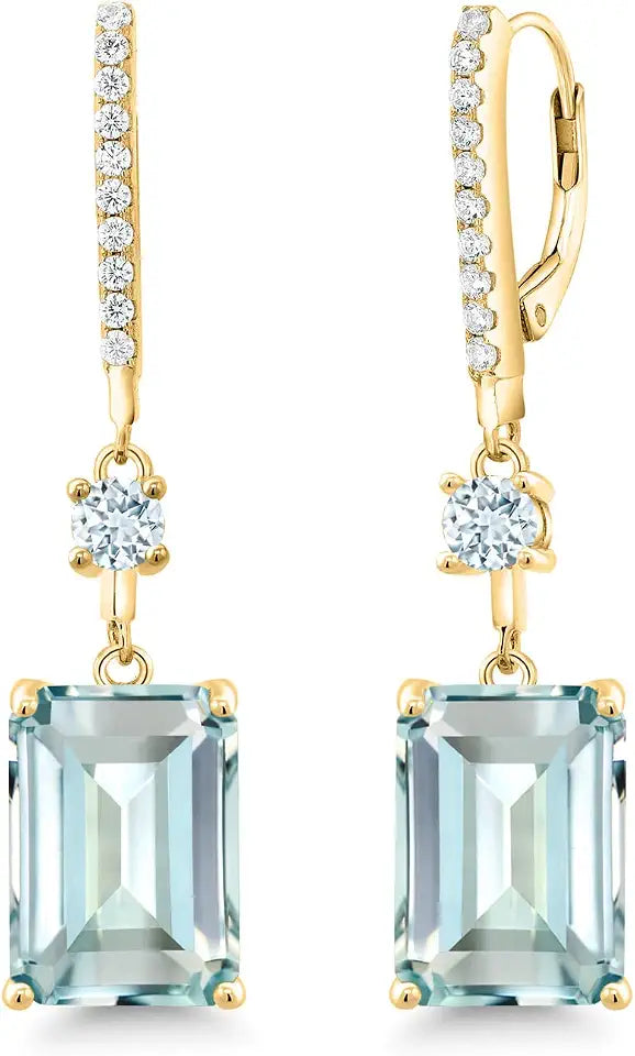 Aquamarine Drop Earrings