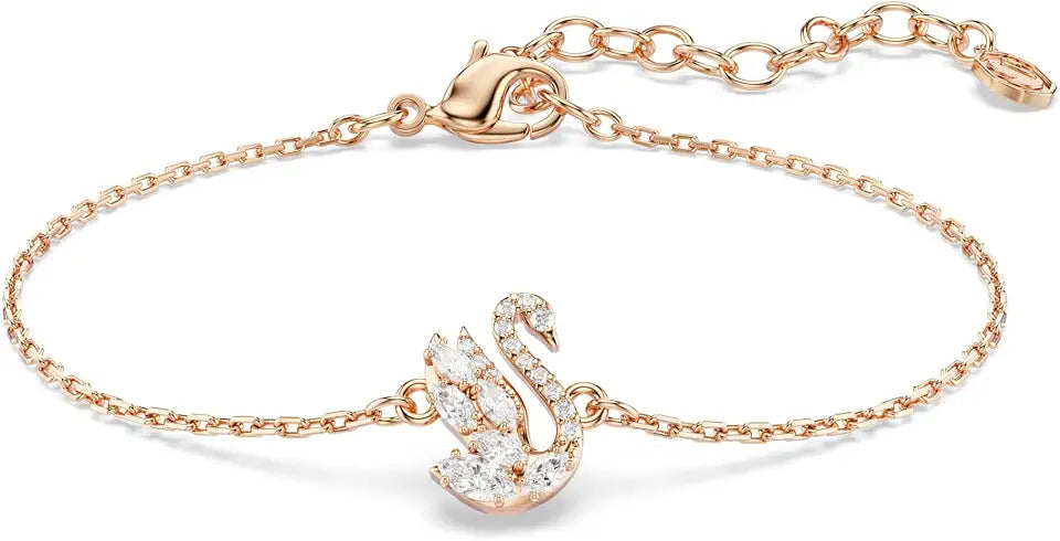 Gold-Tone Swan Bracelet