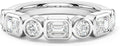 Moissanite Wedding Band