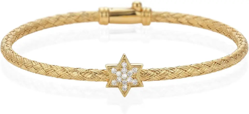 Sterling Silver Cubic Zirconia Star Bracelet