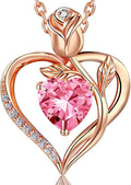 Birthstone Heart Necklace
