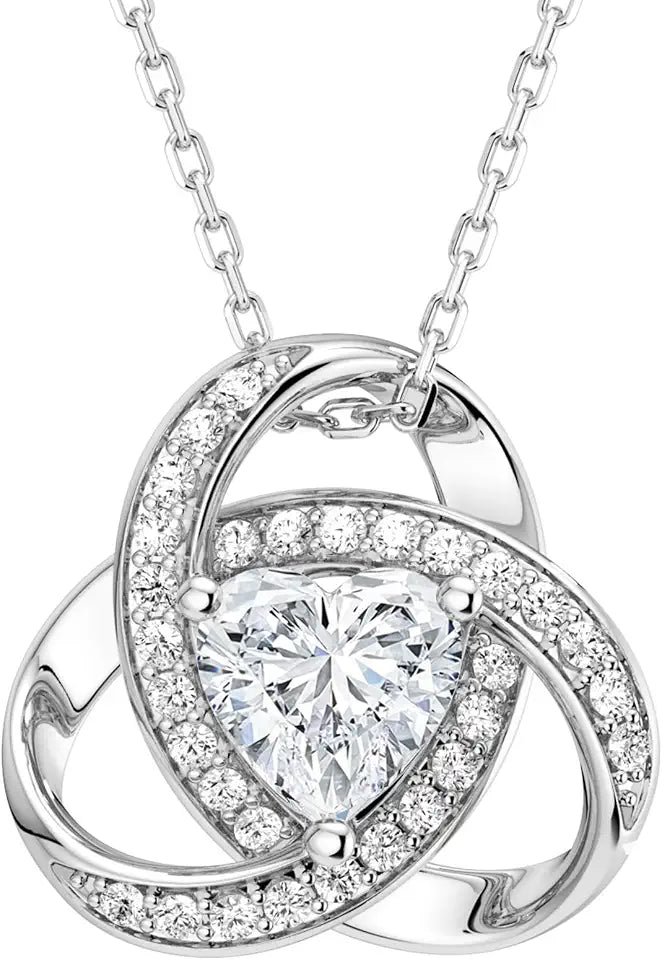 Moissanite Heart Necklace