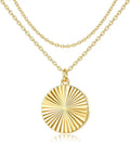 Gold-Tone Round Layered Necklace