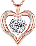 18K Gold-Plated Sterling Silver Moissanite Heart Necklace