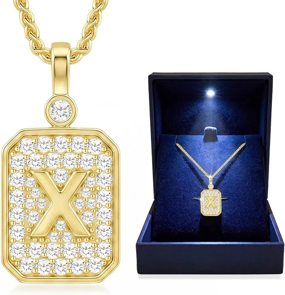 18K Gold-Plated Initial Necklace