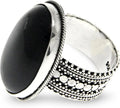 Onyx Ring with Birthstone