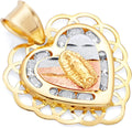 Gold-Tone Cubic Zirconia Pendant, 17 mm
