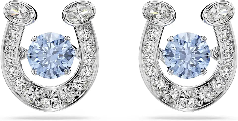 Rhodium-Plated Round Stud Earrings