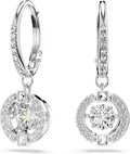 Rhodium-Plated Crystal Jewelry Piece