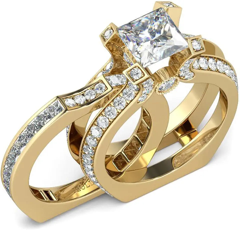 Sterling Silver Halo Jewelry Set