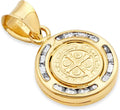 Gold-Tone Cubic Zirconia Pendant