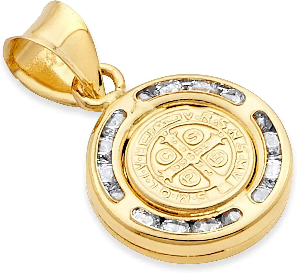 Gold-Tone Cubic Zirconia Pendant