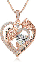 Gold-Tone Birthstone Heart Necklace