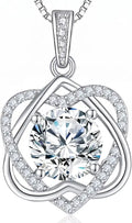 Moissanite Infinity Necklace