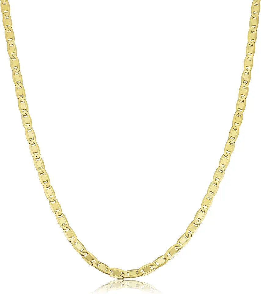 14K Yellow Gold-Filled Oval Necklace