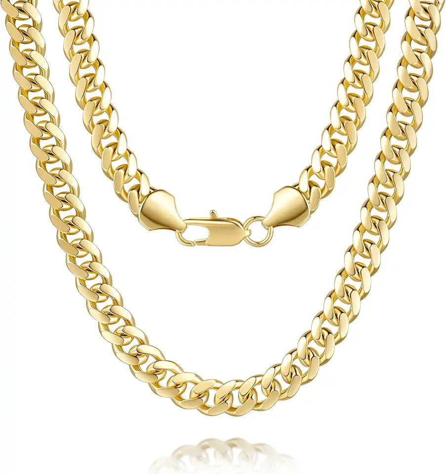 Gold-Tone Cuban Link Necklace