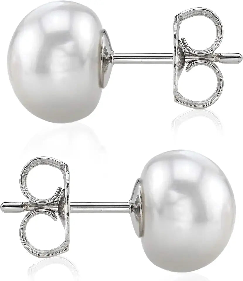 14K Gold-Plated Sterling Silver Freshwater Pearl Earrings