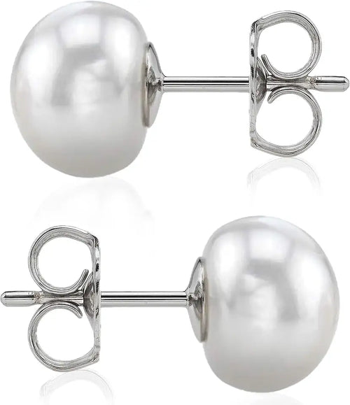 14K Gold-Plated Sterling Silver Freshwater Pearl Earrings